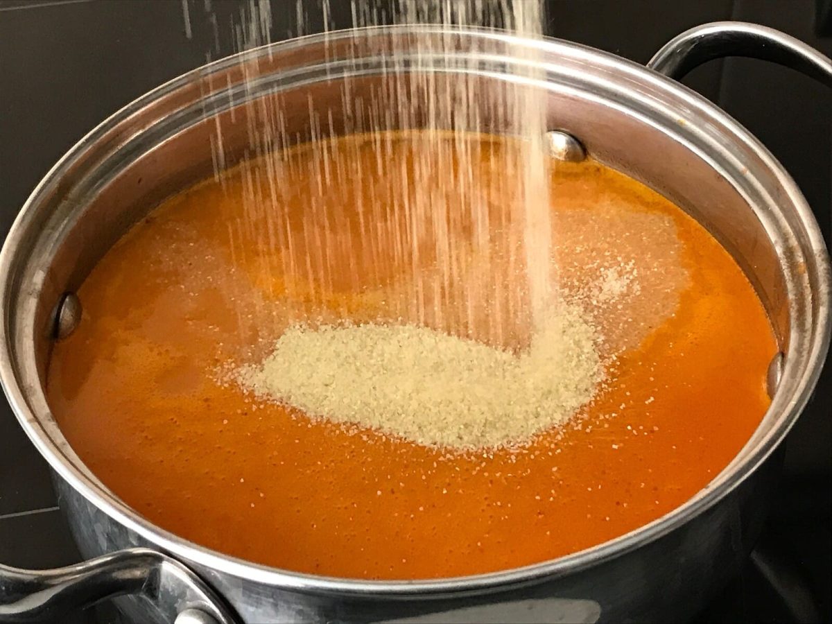 sopa de tomate paso 8