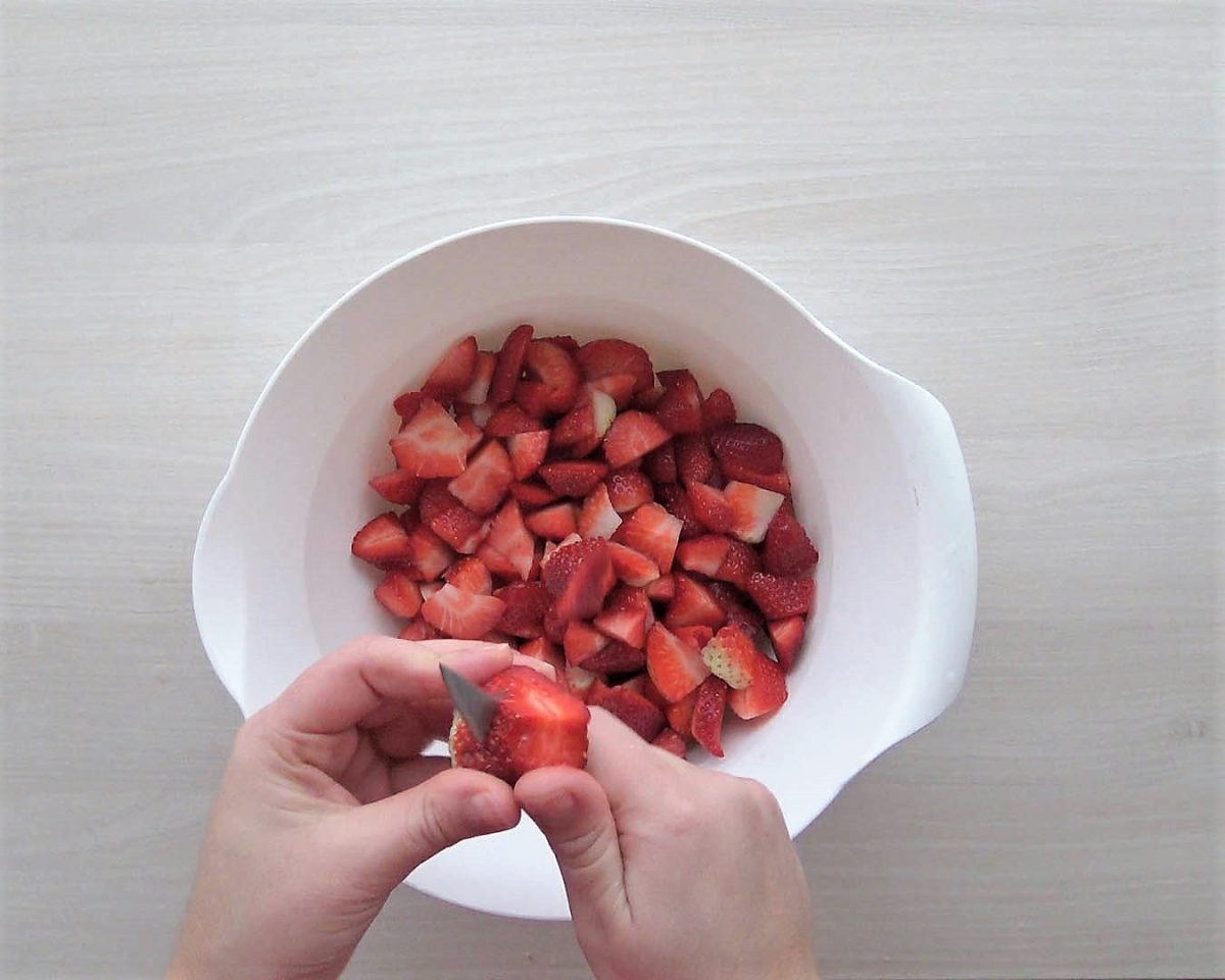 tarta de fresas y yogurt paso 10