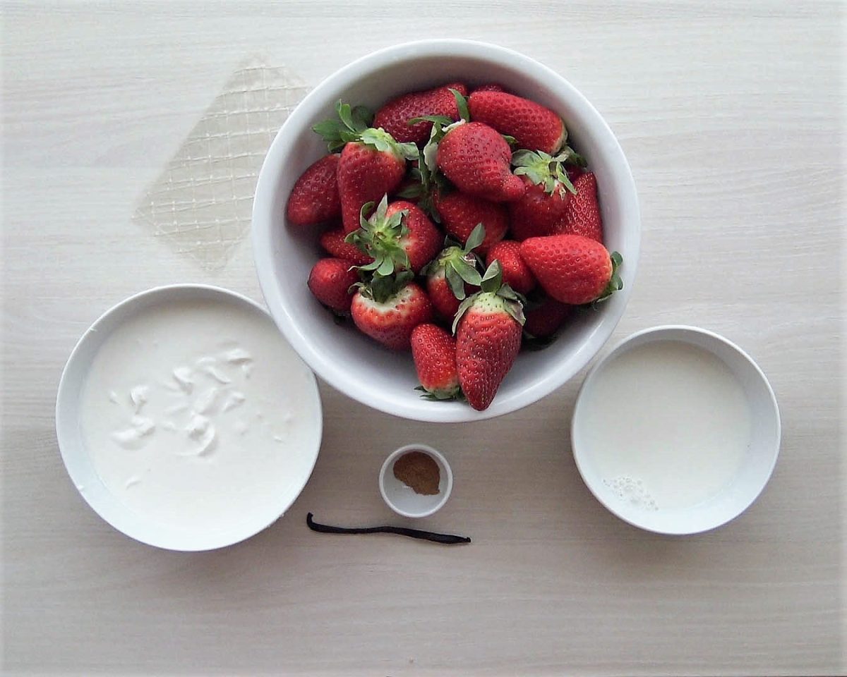 tarta de fresas y yogurt paso 2