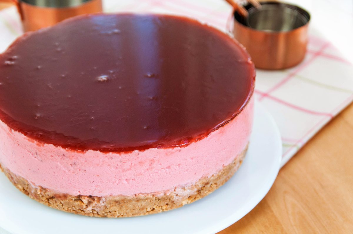 tarta de fresas y yogurt paso 22