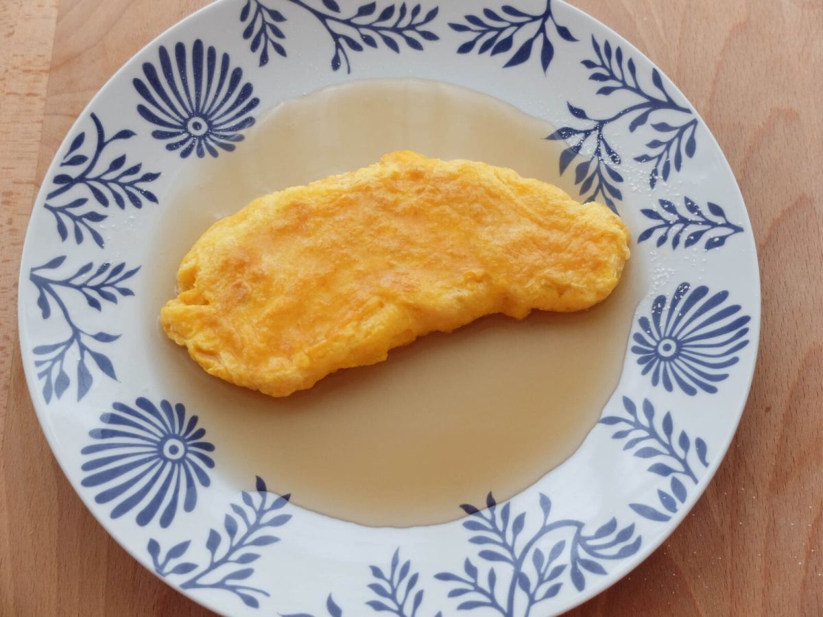 tortilla flambeada al ron paso 13