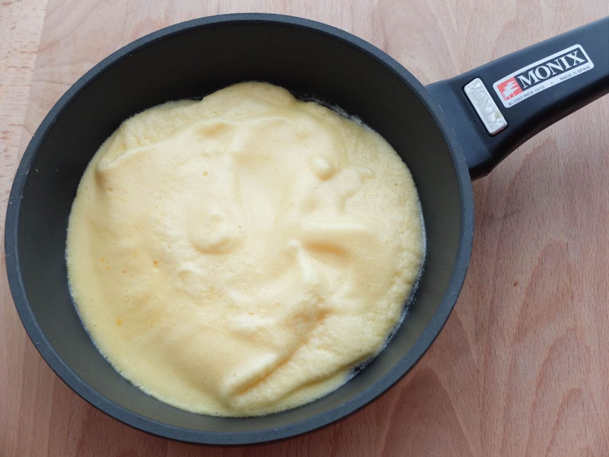 tortilla flambeada al ron paso 9