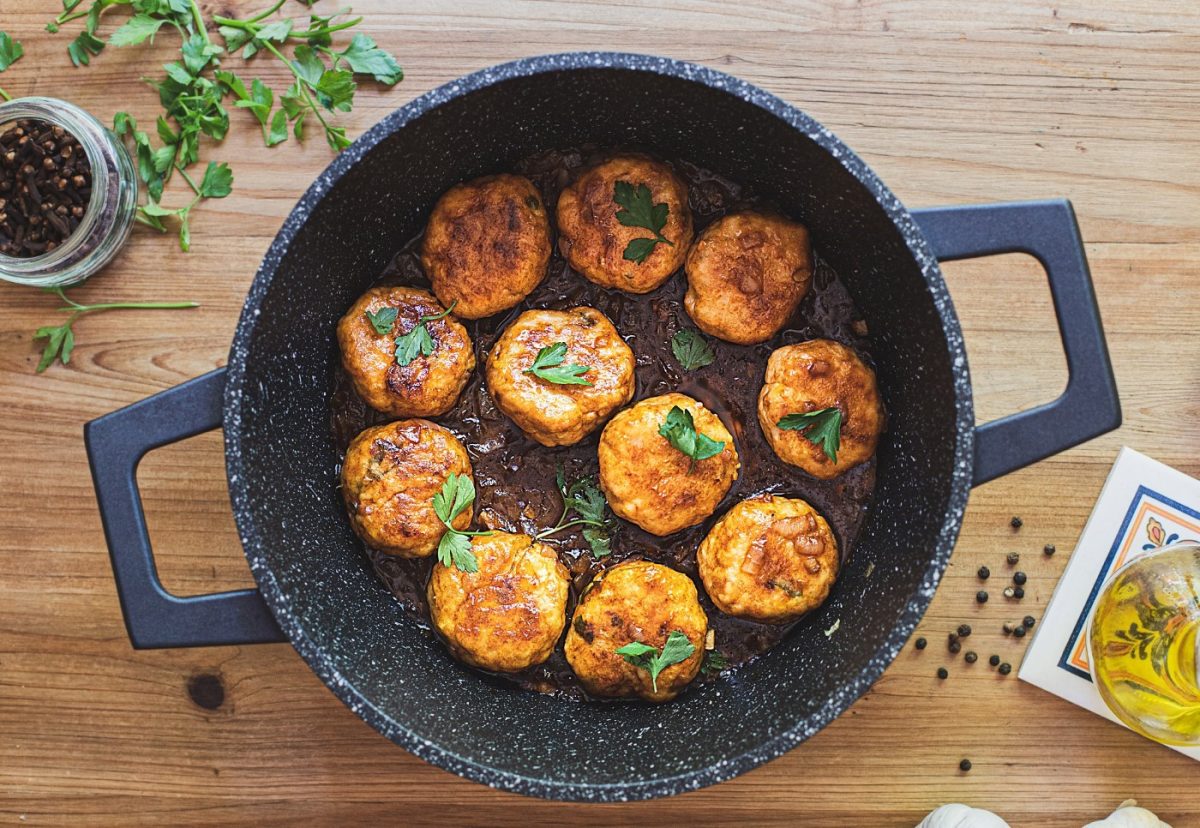 Albóndigas de pollo en salsa española paso a paso