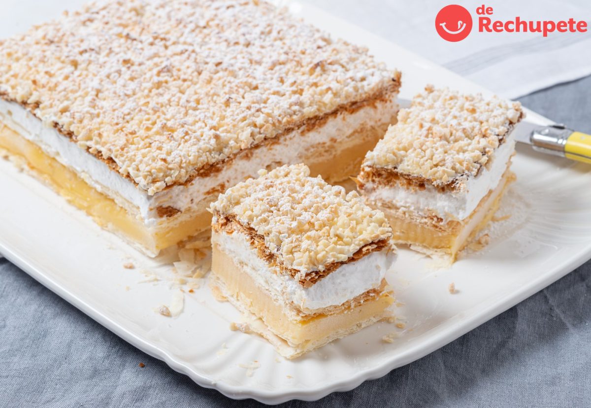 Costrada de Alcalá. Una tarta tradicional con merengue y crema pastelera