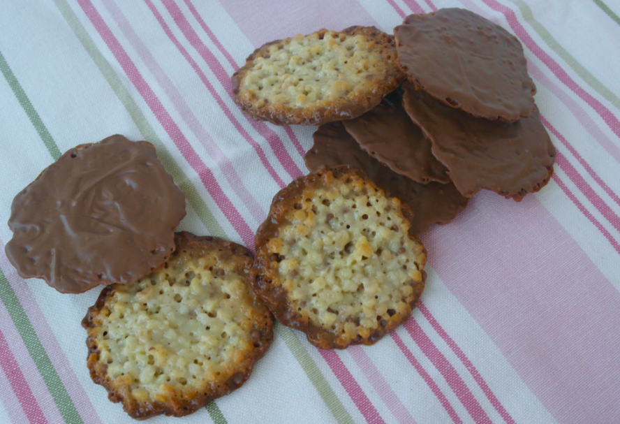 Moscovitas. Galletas asturianas de almendra y chocolate