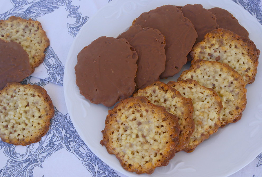 Moscovitas. Galletas asturianas de almendra y chocolate