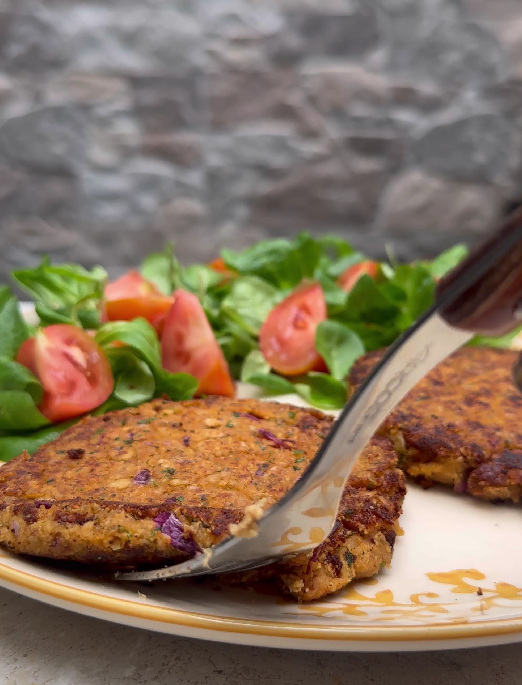 Hamburguesas de tofu caseras. Una receta rica en proteínas