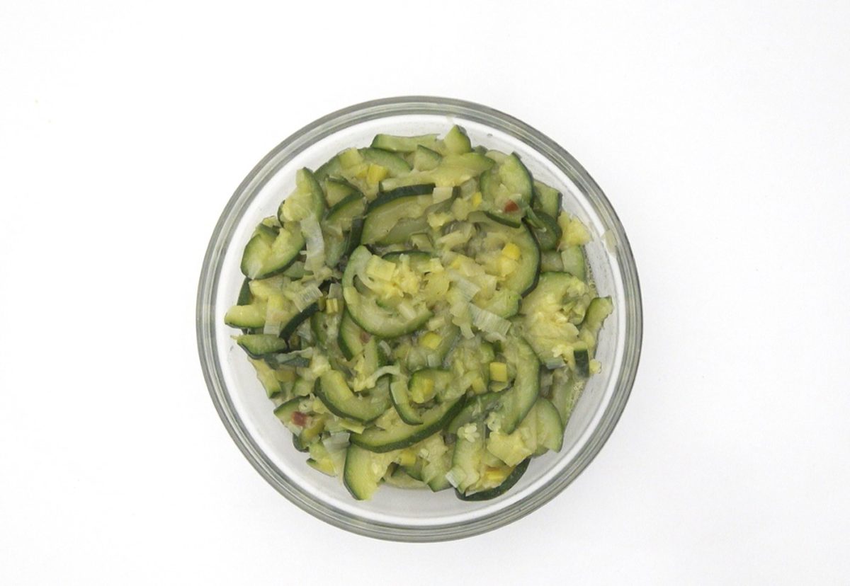 Pastel de calabacín al horno. Una receta fácil y saludable