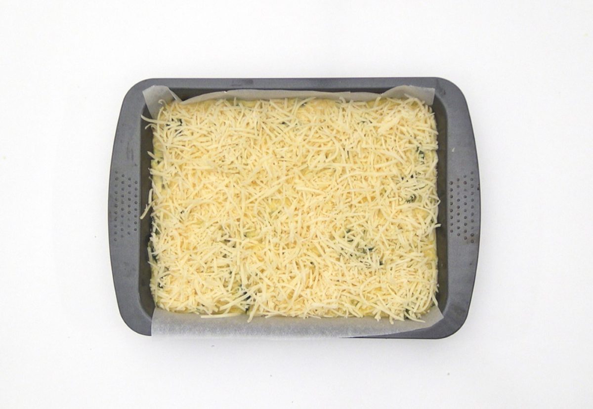 Pastel de calabacín al horno. Una receta fácil y saludable