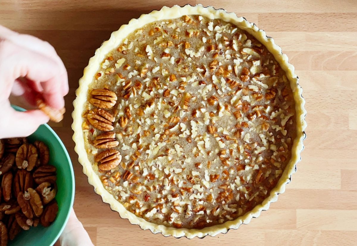Pecan Pie. El clásico pastel americano de nueces