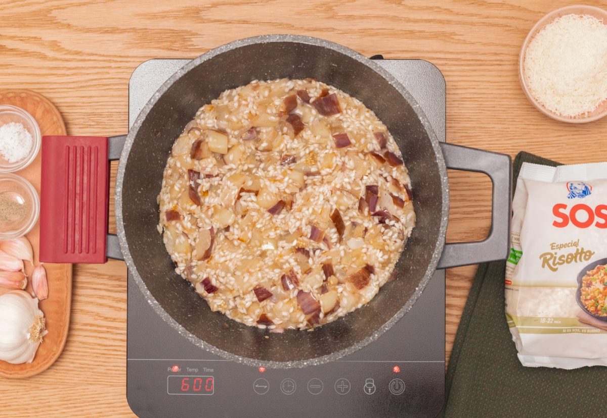 Risotto de berenjenas