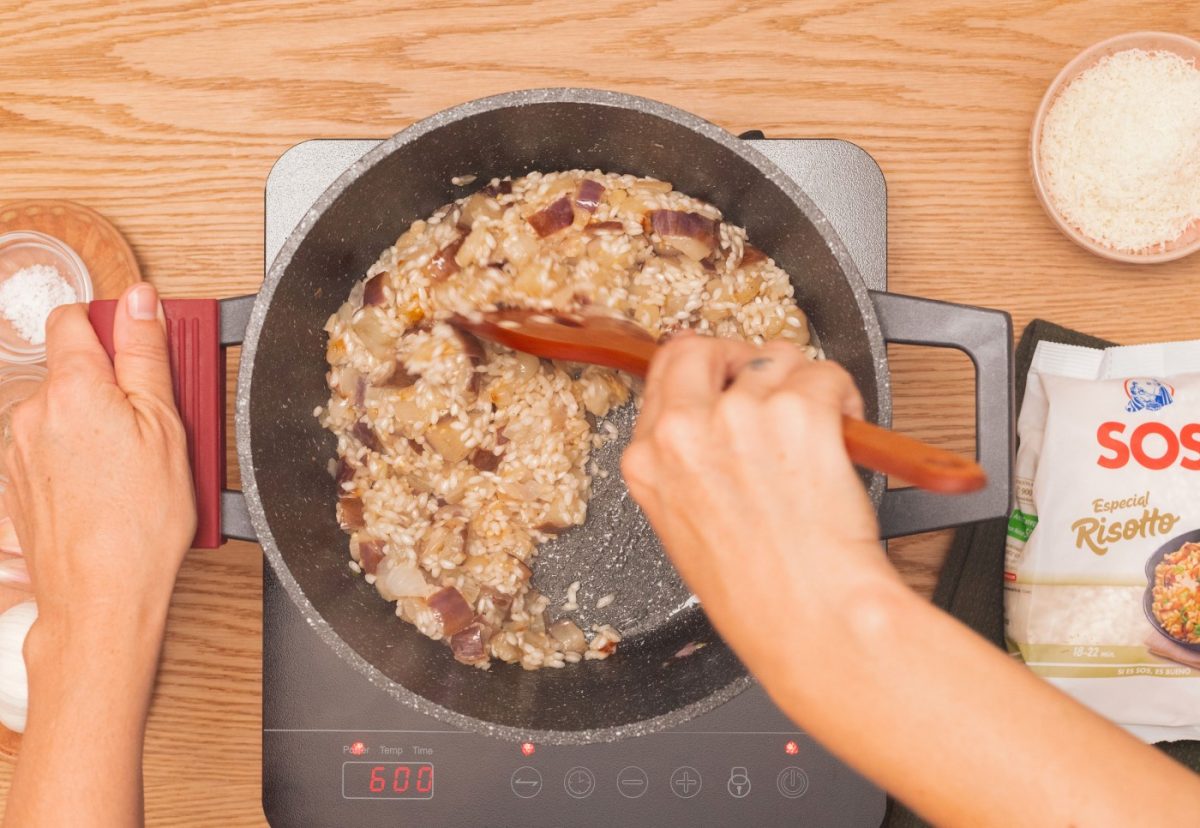 Risotto de berenjenas