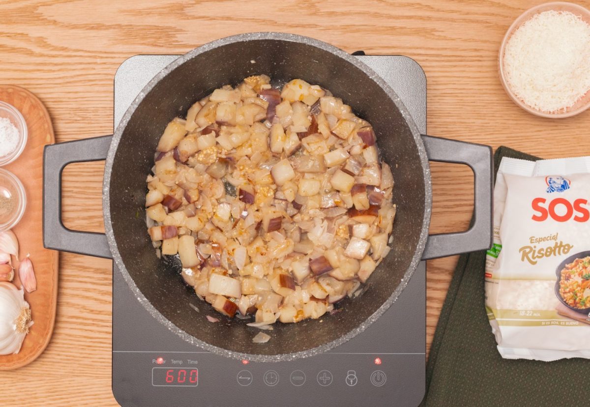 Risotto de berenjenas