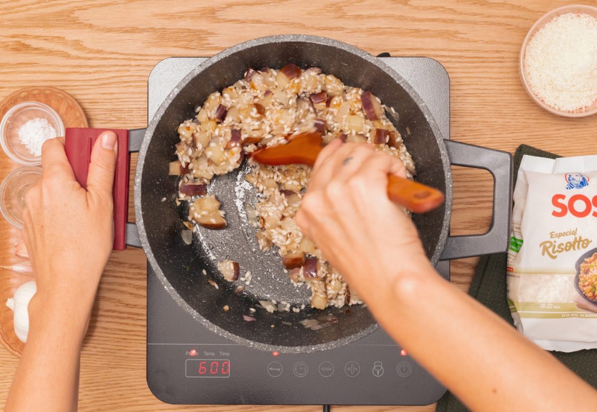 Risotto de berenjenas