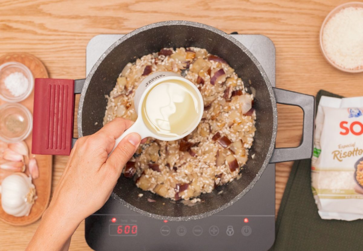 Risotto de berenjenas