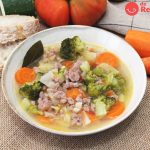 Sopa de verduras y carne picada paso a paso