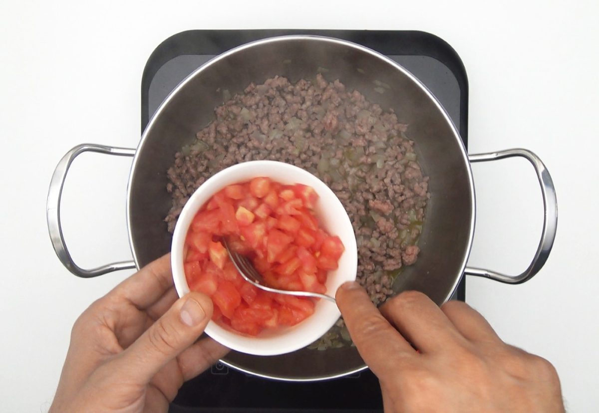 Sopa de verduras y carne picada paso a paso