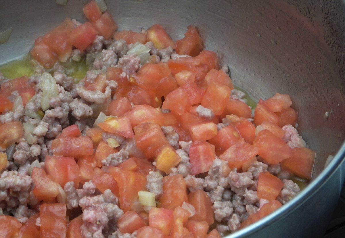 Sopa de verduras y carne picada paso a paso