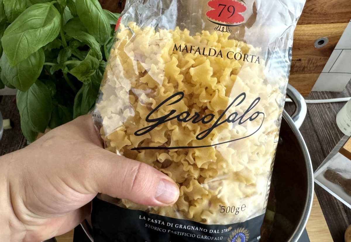 Sopa minestrone con mafalda corta. Un clásico de la cocina italiana