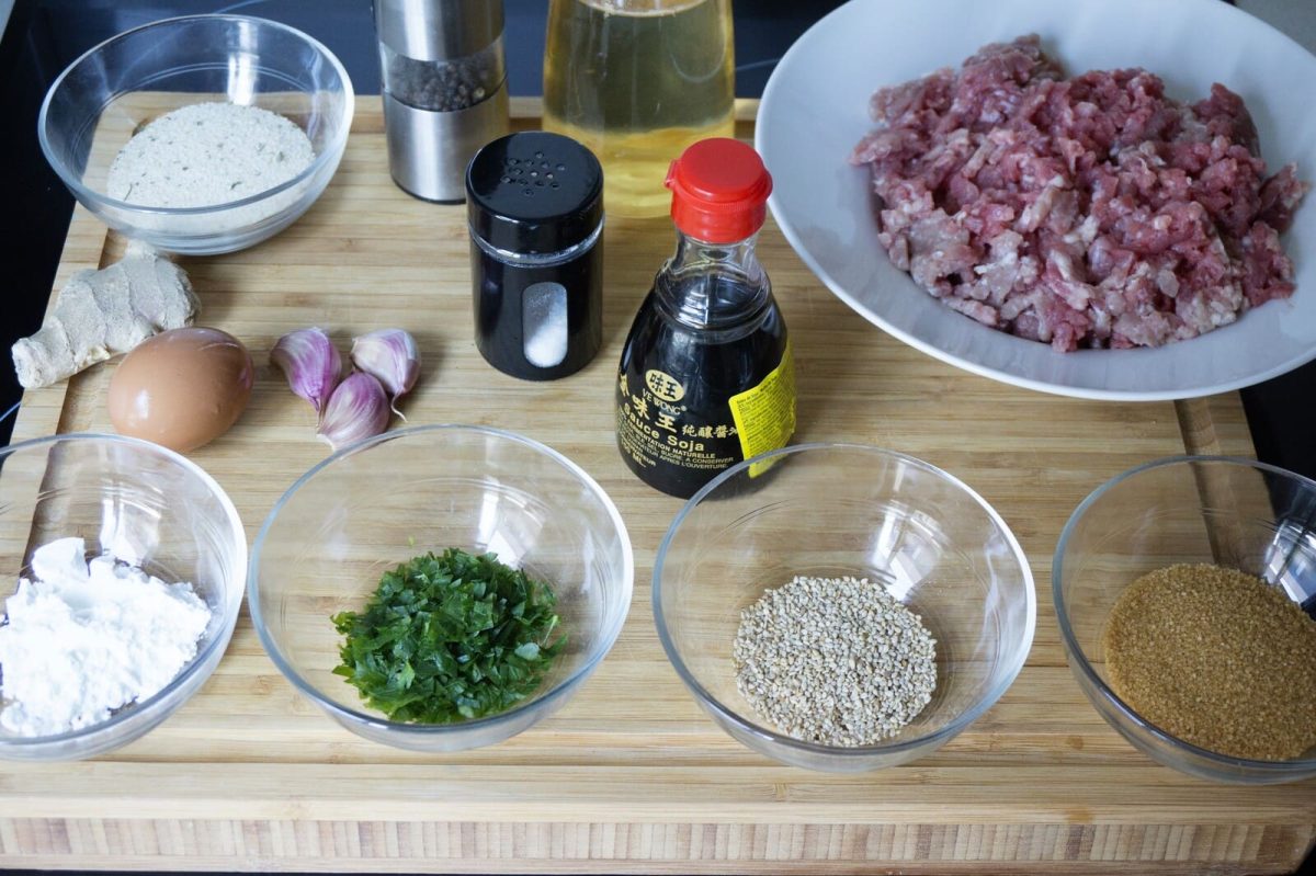 albóndigas en salsa teriyaki paso 1