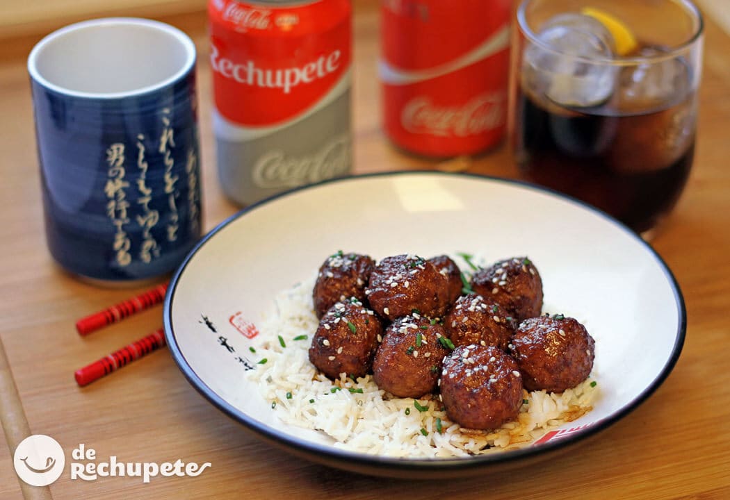albóndigas en salsa teriyaki paso 15