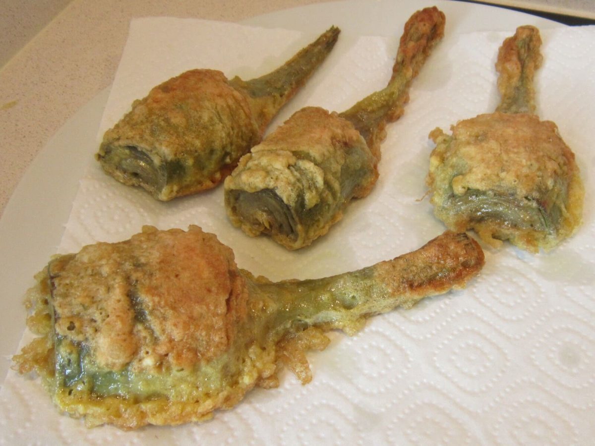 alcachofas rebozadas paso 30