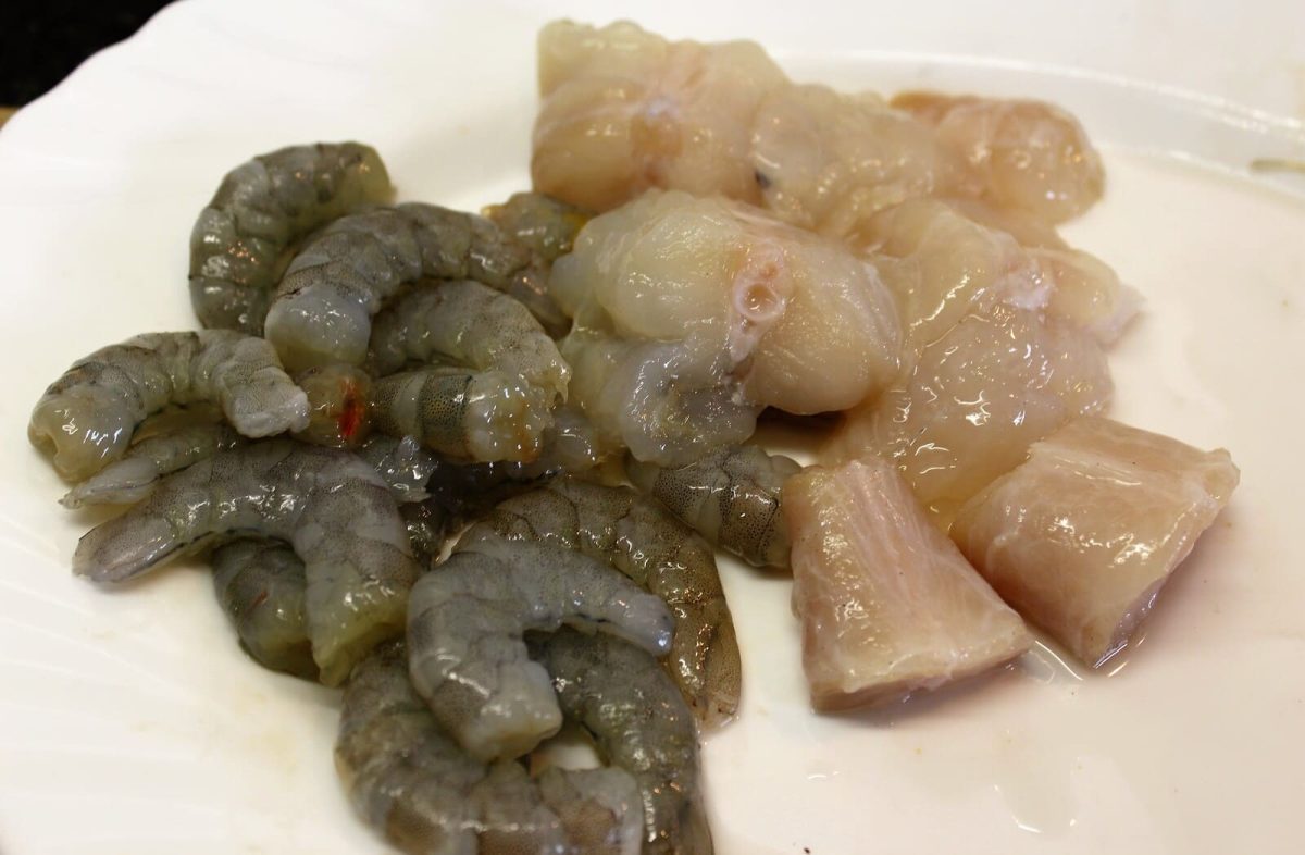 arroz de tamboril paso 3
