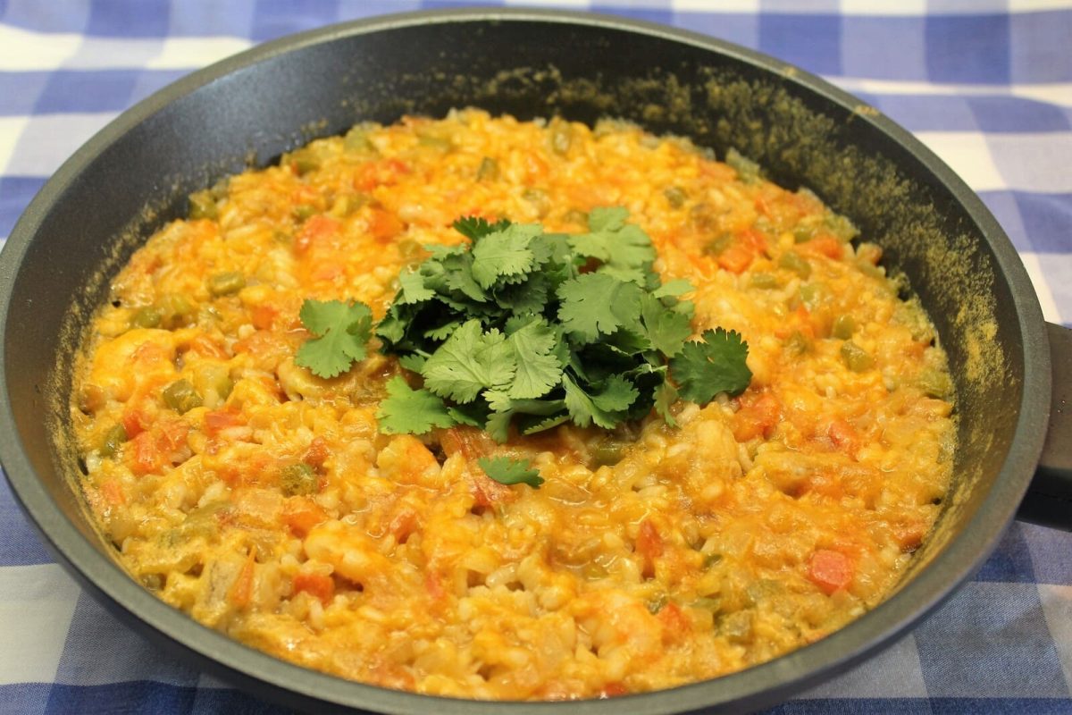 arroz de tamboril paso 9