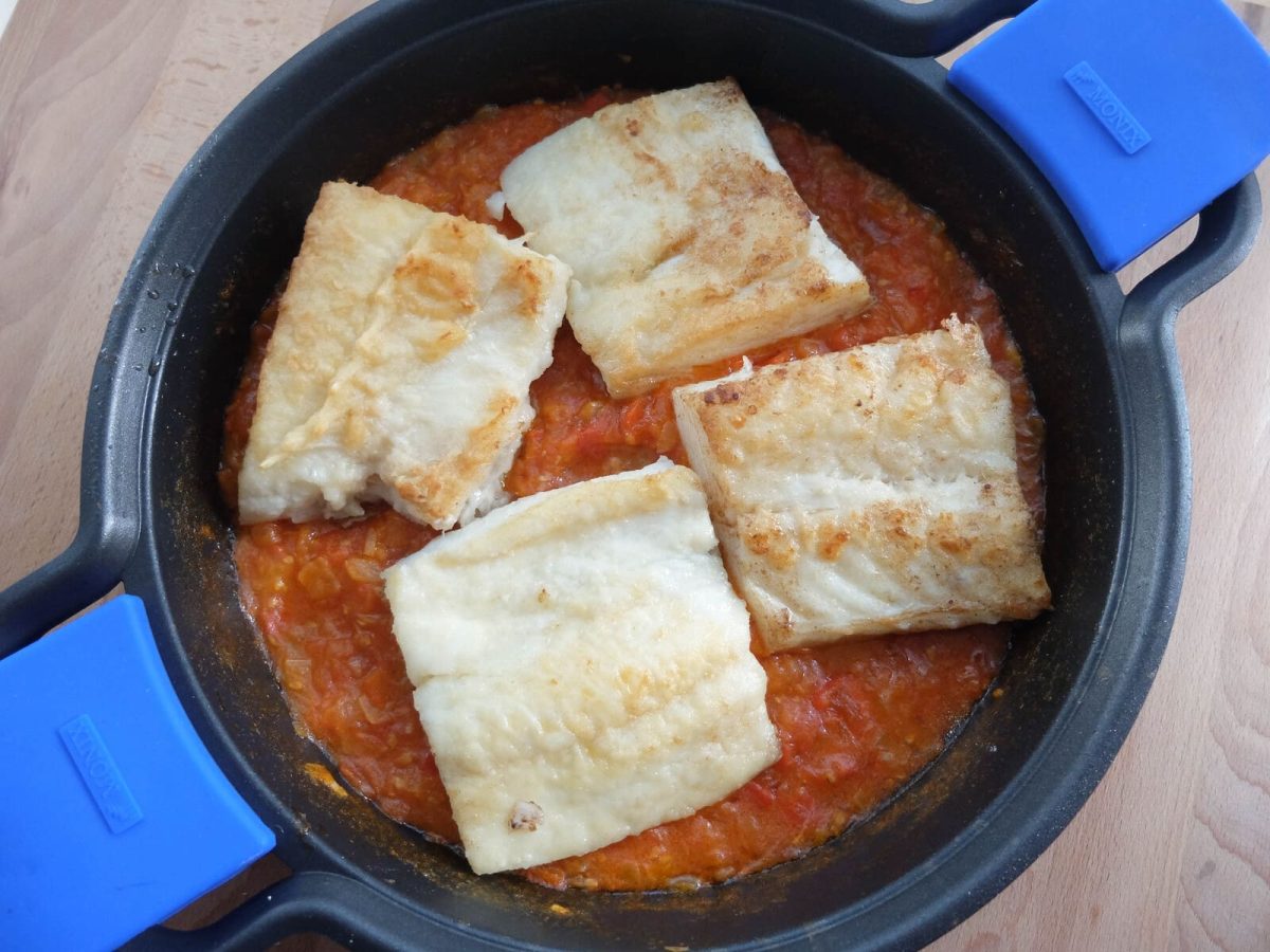 bacalao con tomate paso 17
