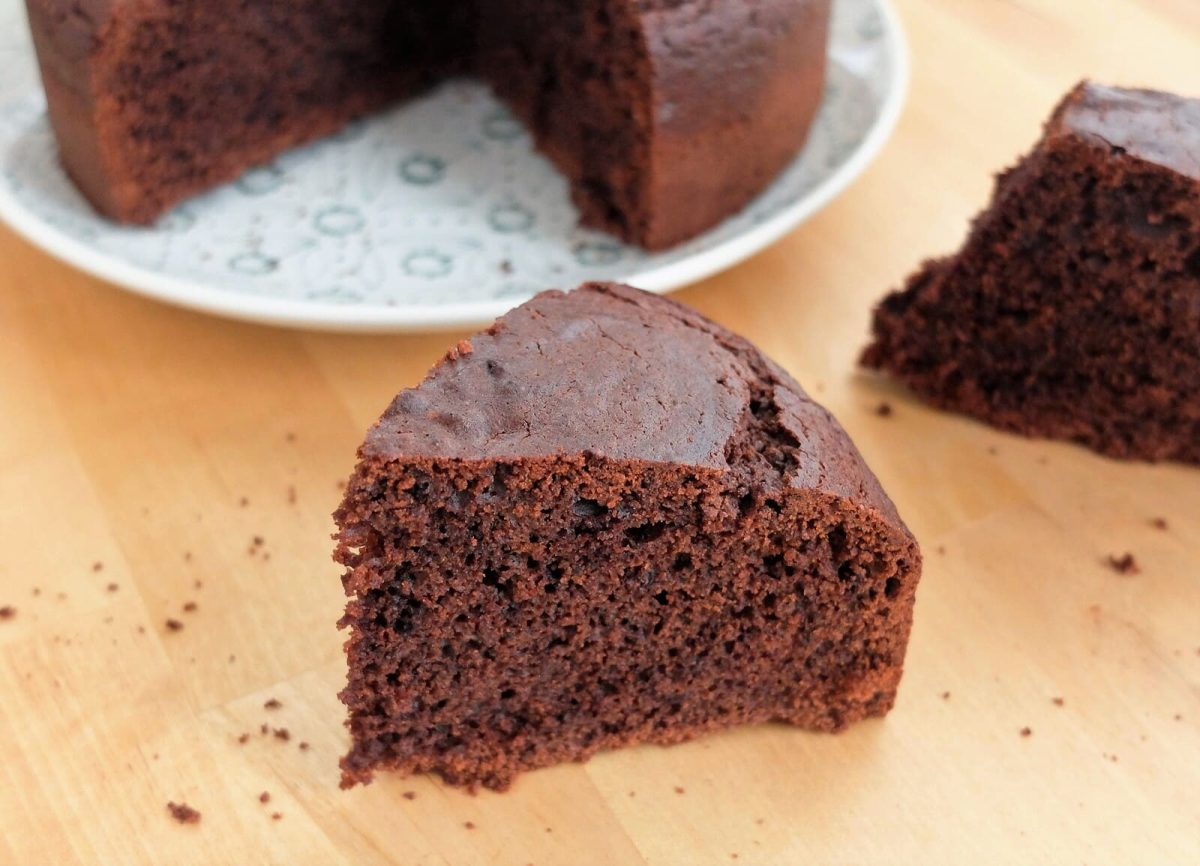 bizcocho de chocolate esponjoso paso 15