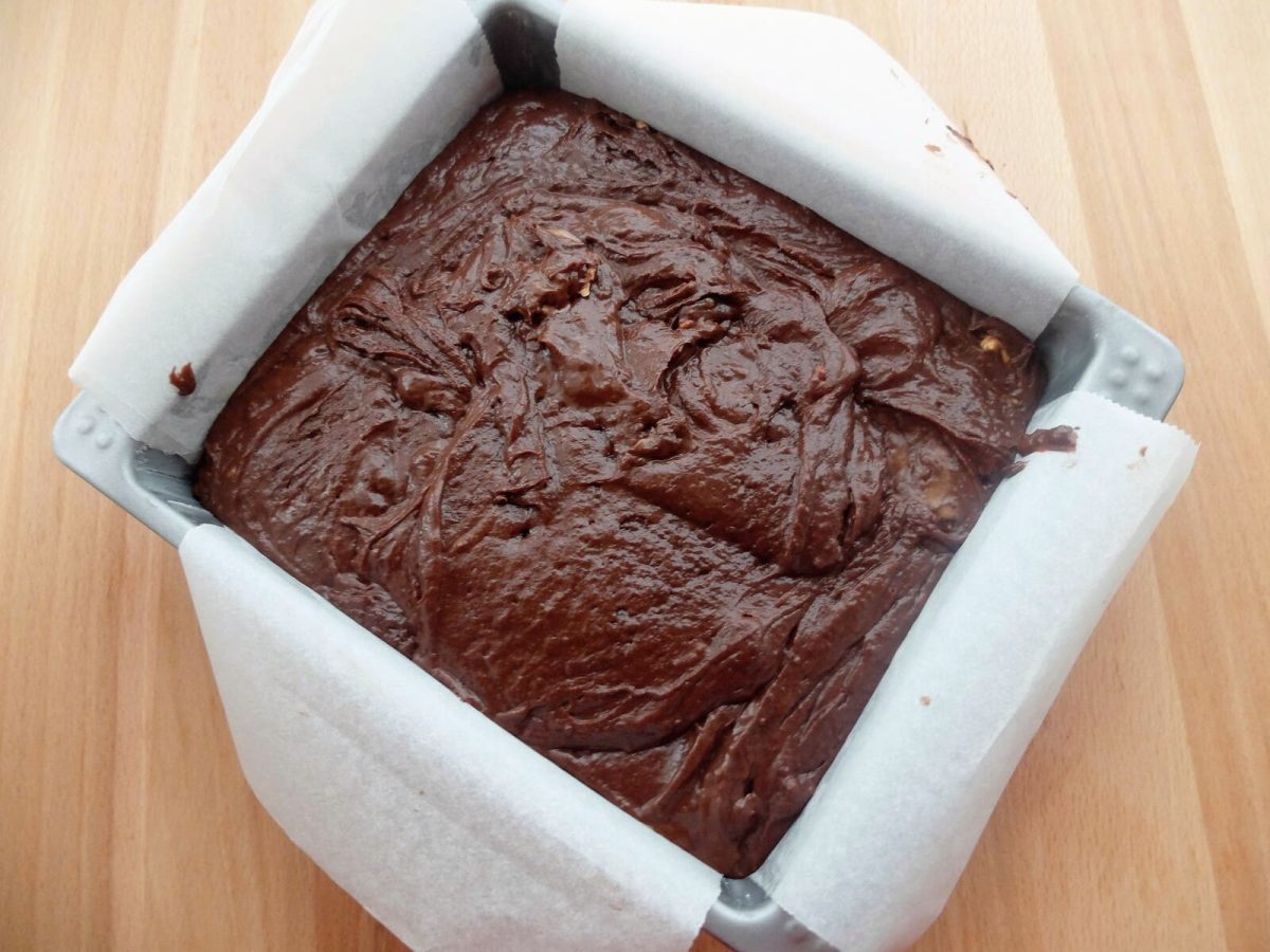 brownie chocolate y naranja paso 10