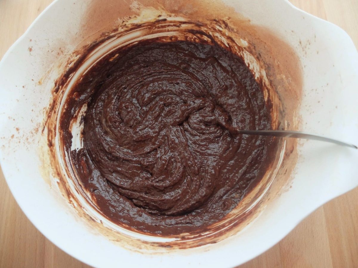 brownie chocolate y naranja paso 8