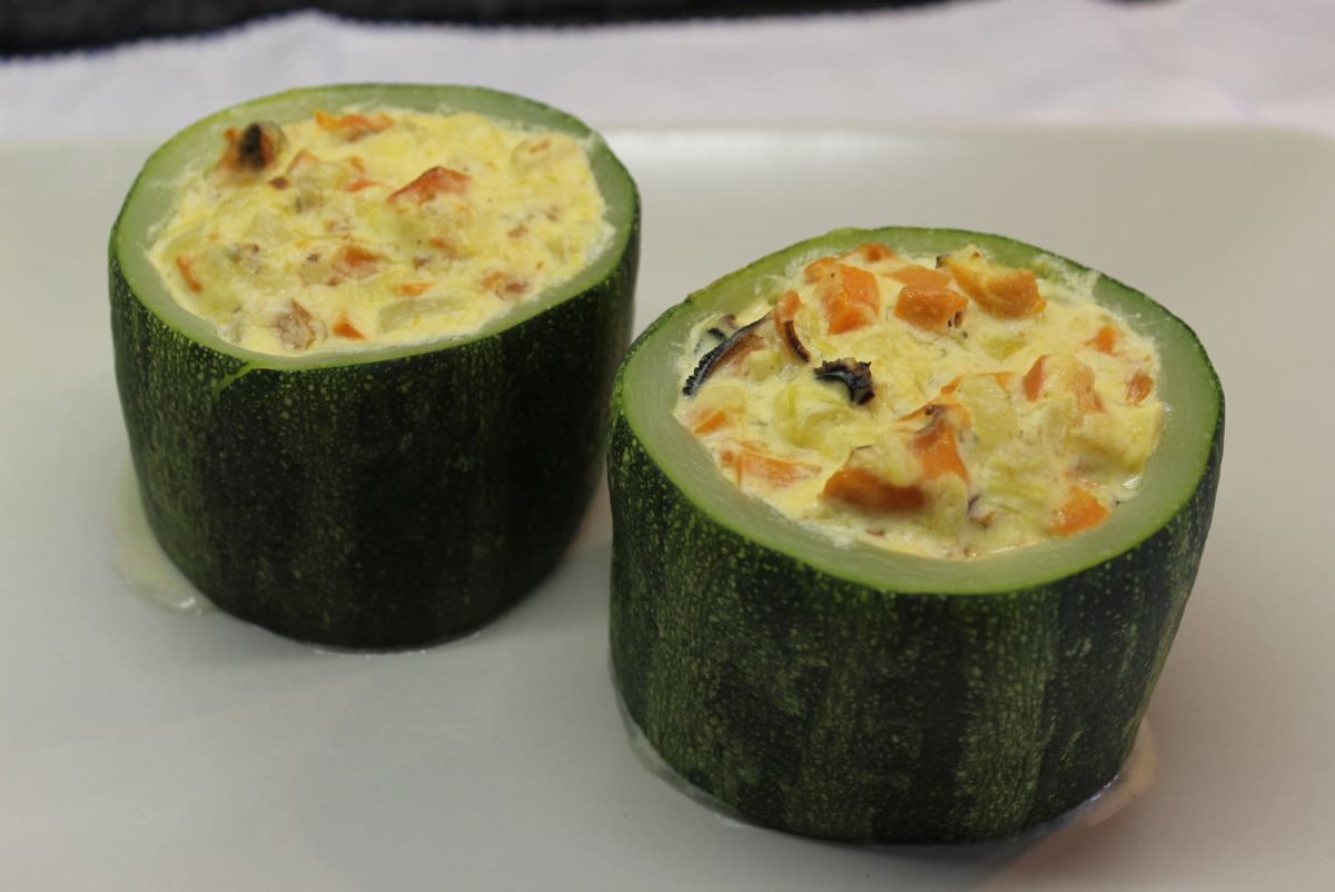 calabacines rellenos mejillones paso 14
