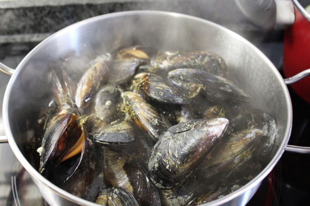 calabacines rellenos mejillones paso 6