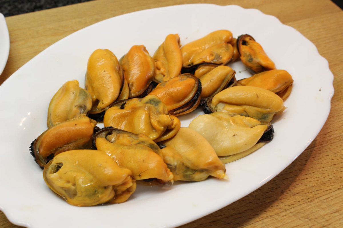 calabacines rellenos mejillones paso 9