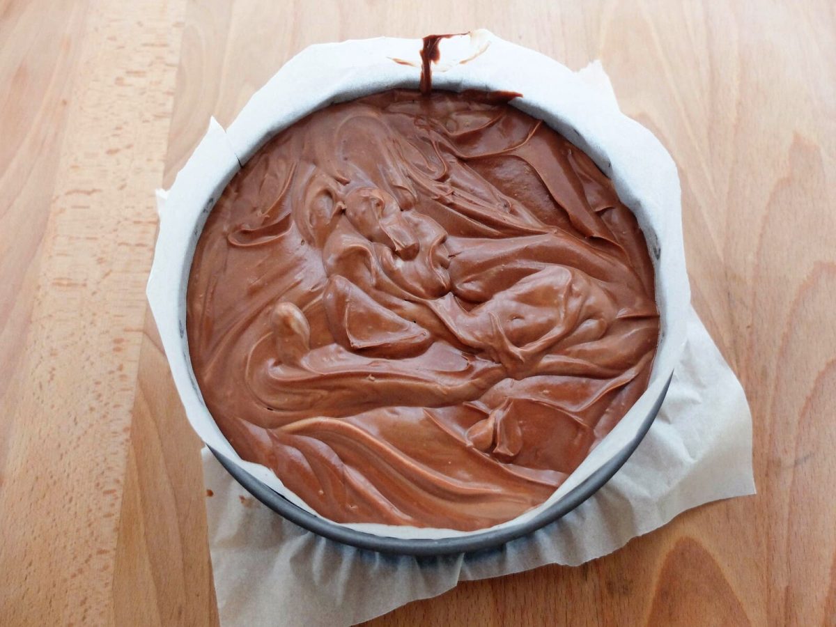 chocolate cheesecake paso 20