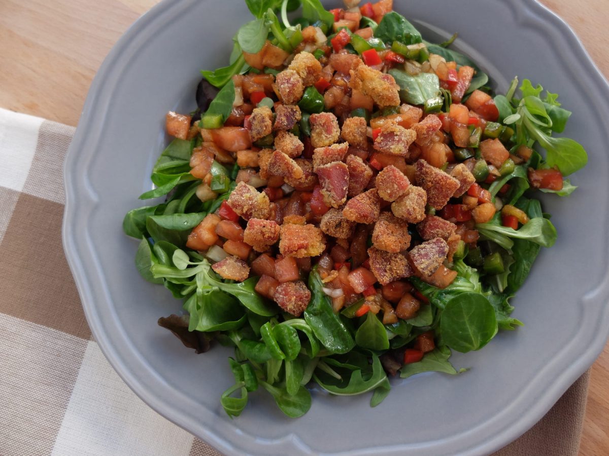 ensalada de jamón al curry paso 14