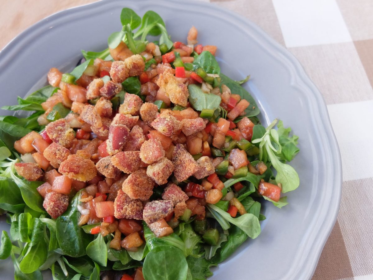 ensalada de jamón al curry paso 15