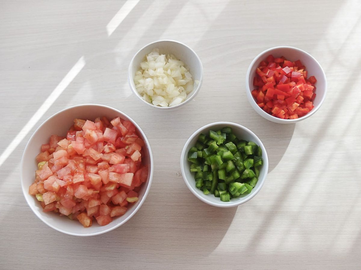 ensalada de jamón al curry paso 4