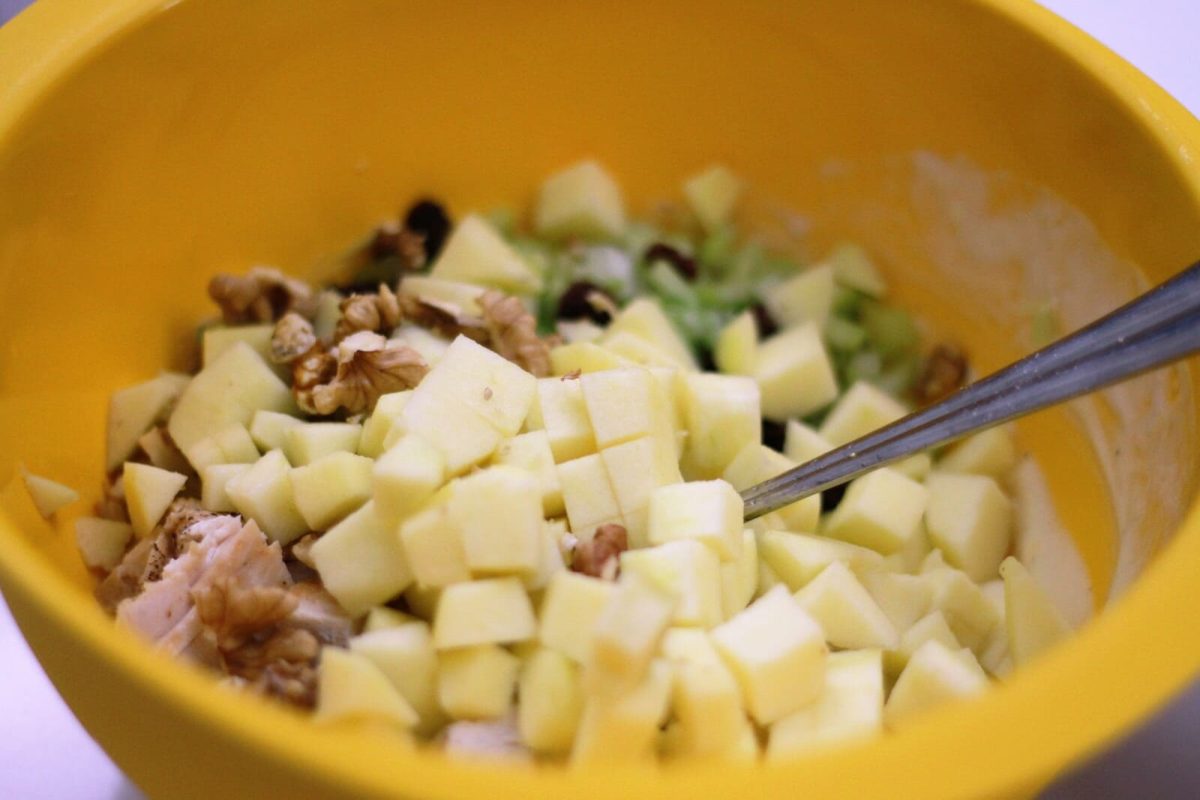 ensalada waldorf paso 7