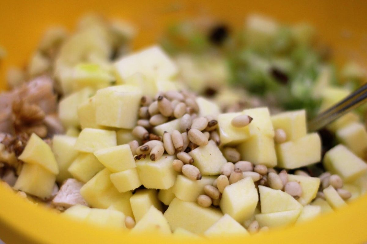 ensalada waldorf paso 8