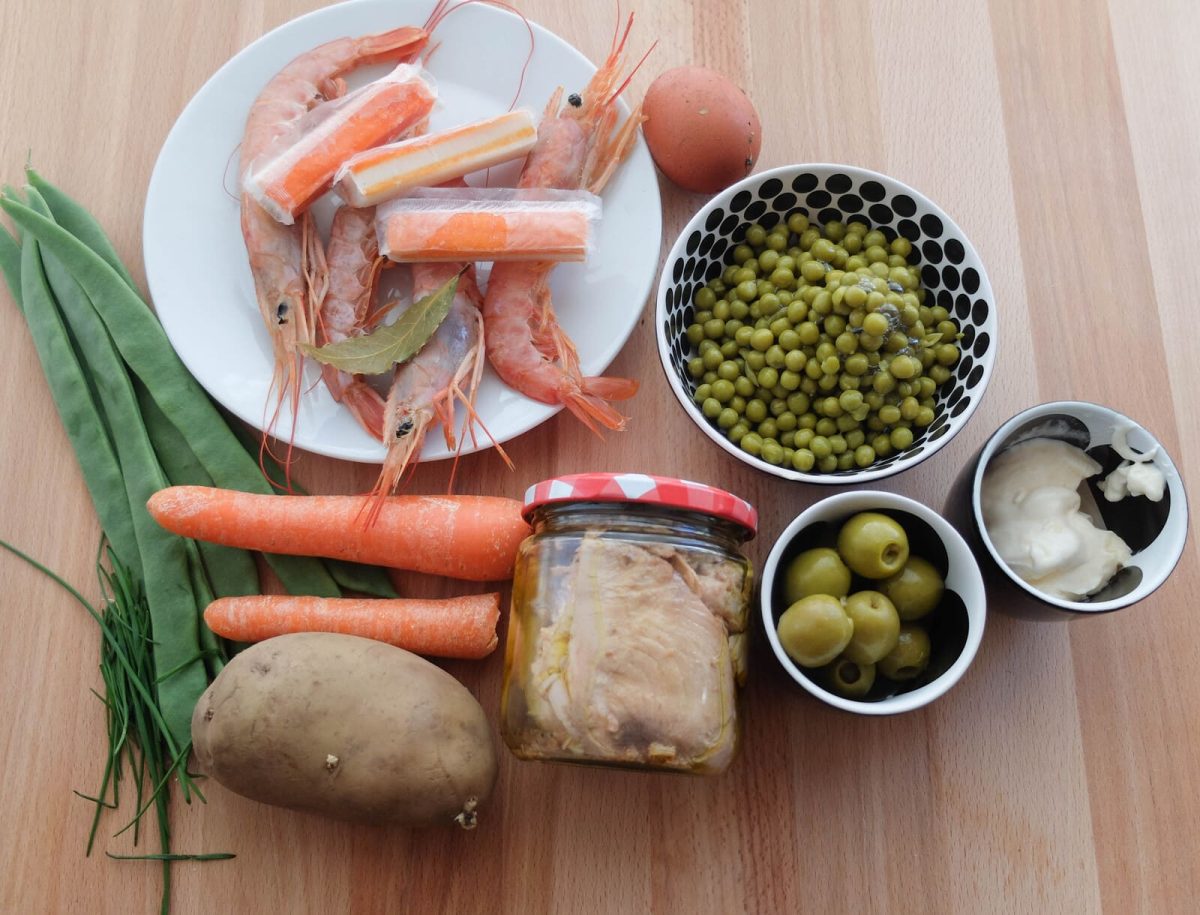 ensaladilla rosa paso 1