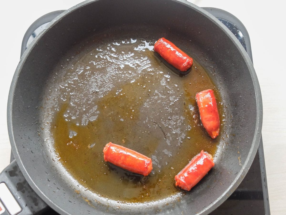 huevos rotos con chistorra paso 11