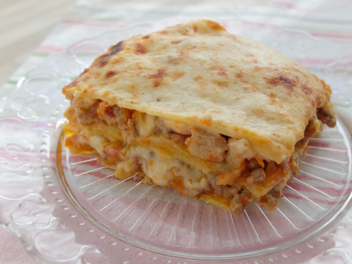 Receta de lasaña: presentación final