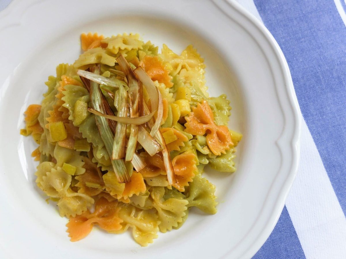 pasta manzana curry al limón paso 11
