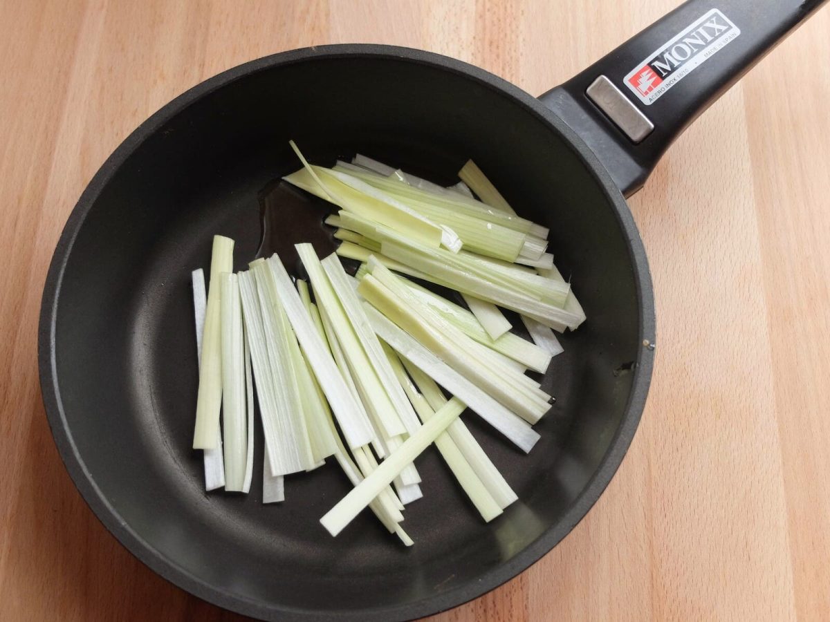 pasta manzana curry al limón paso 4