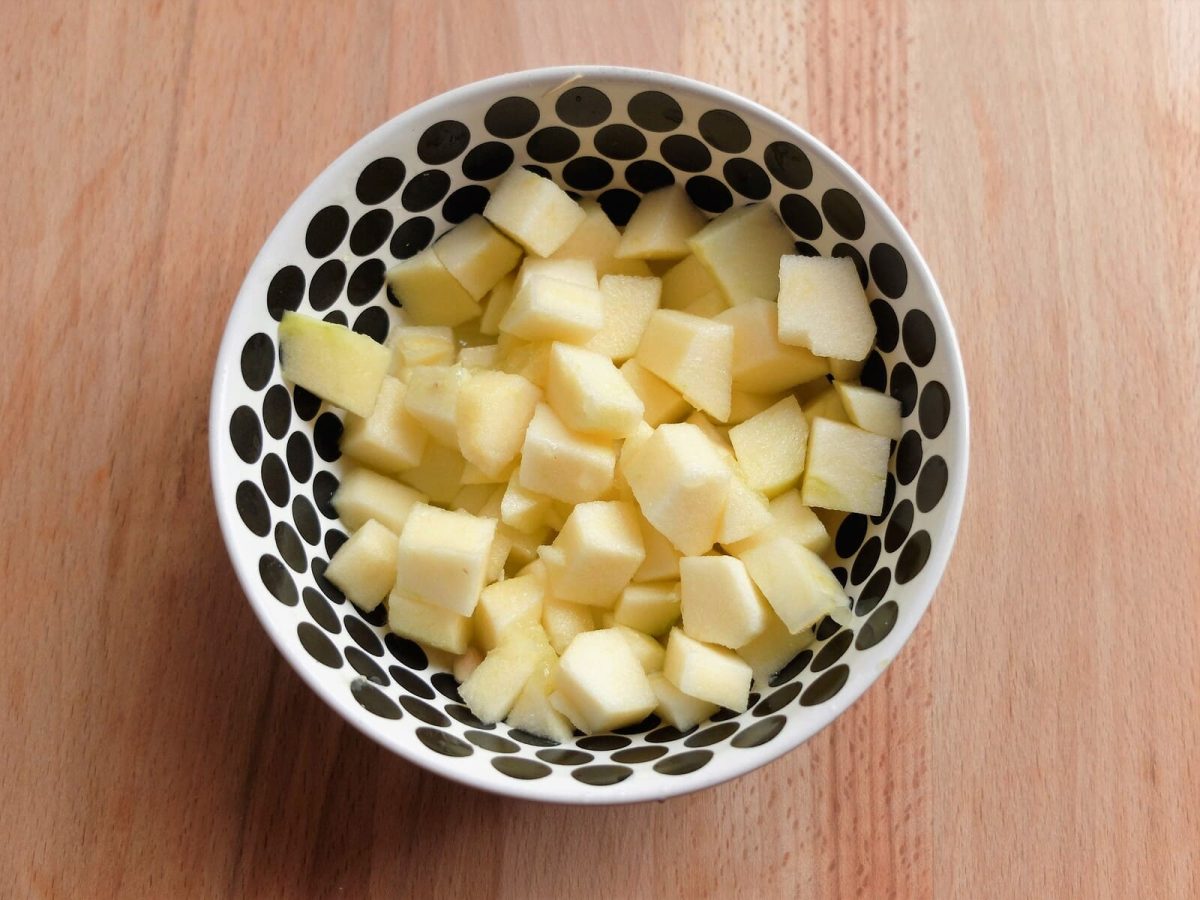 pasta manzana curry al limón paso 7