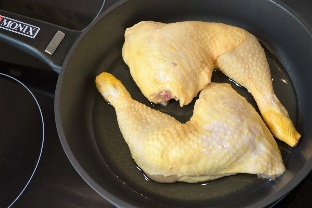 pollo asado con manzana y setas paso 4