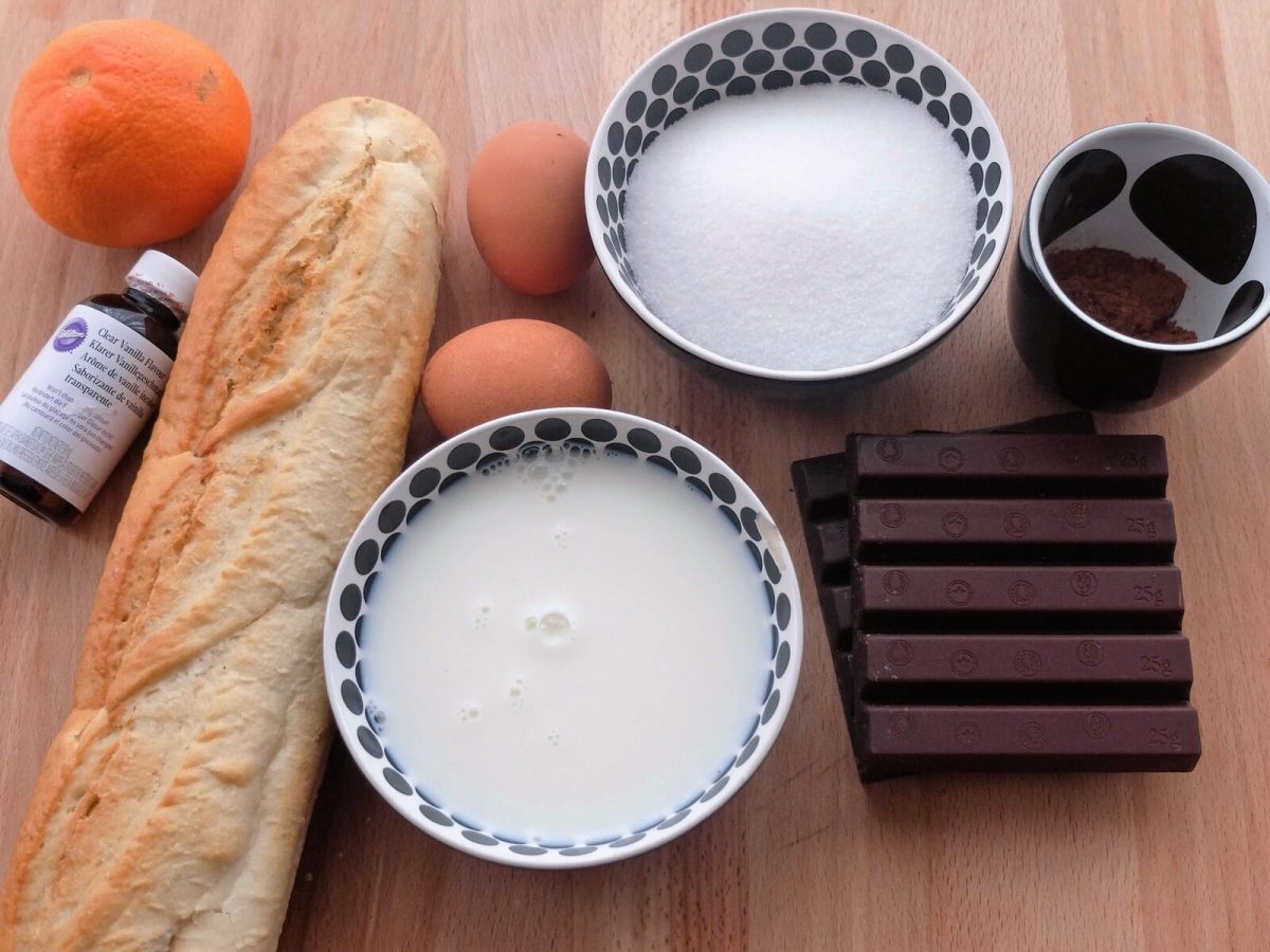 pudin de chocolate paso 1