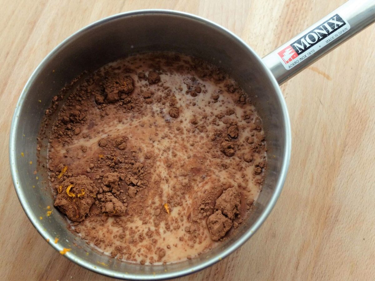 pudin de chocolate paso 2
